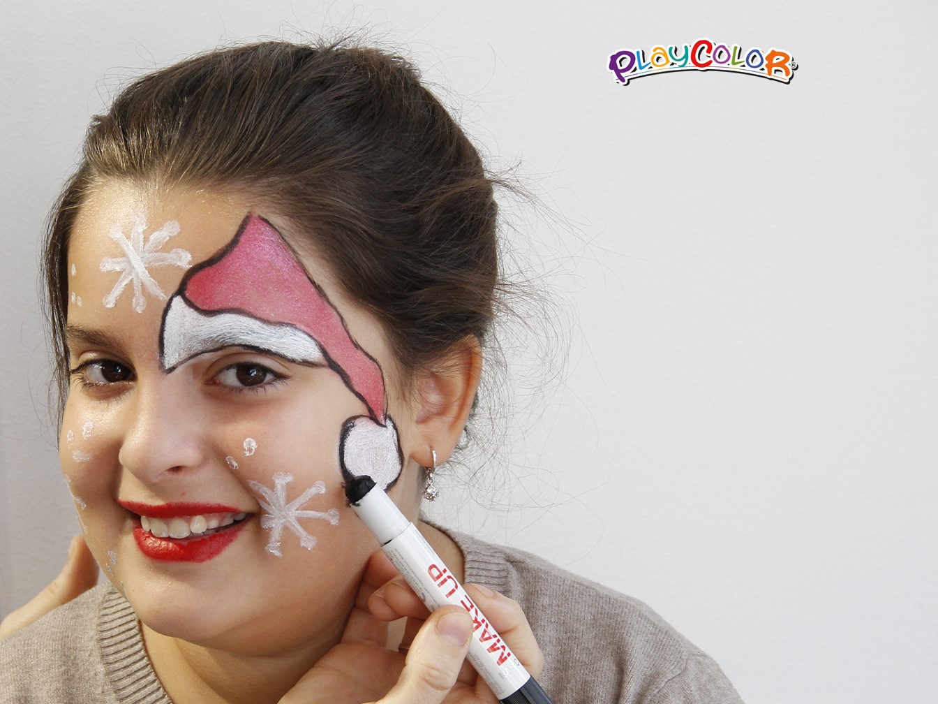Maquillaje infantil de Navidad para soprender a todos Maquillaje infantil de Navidad para soprender a todos