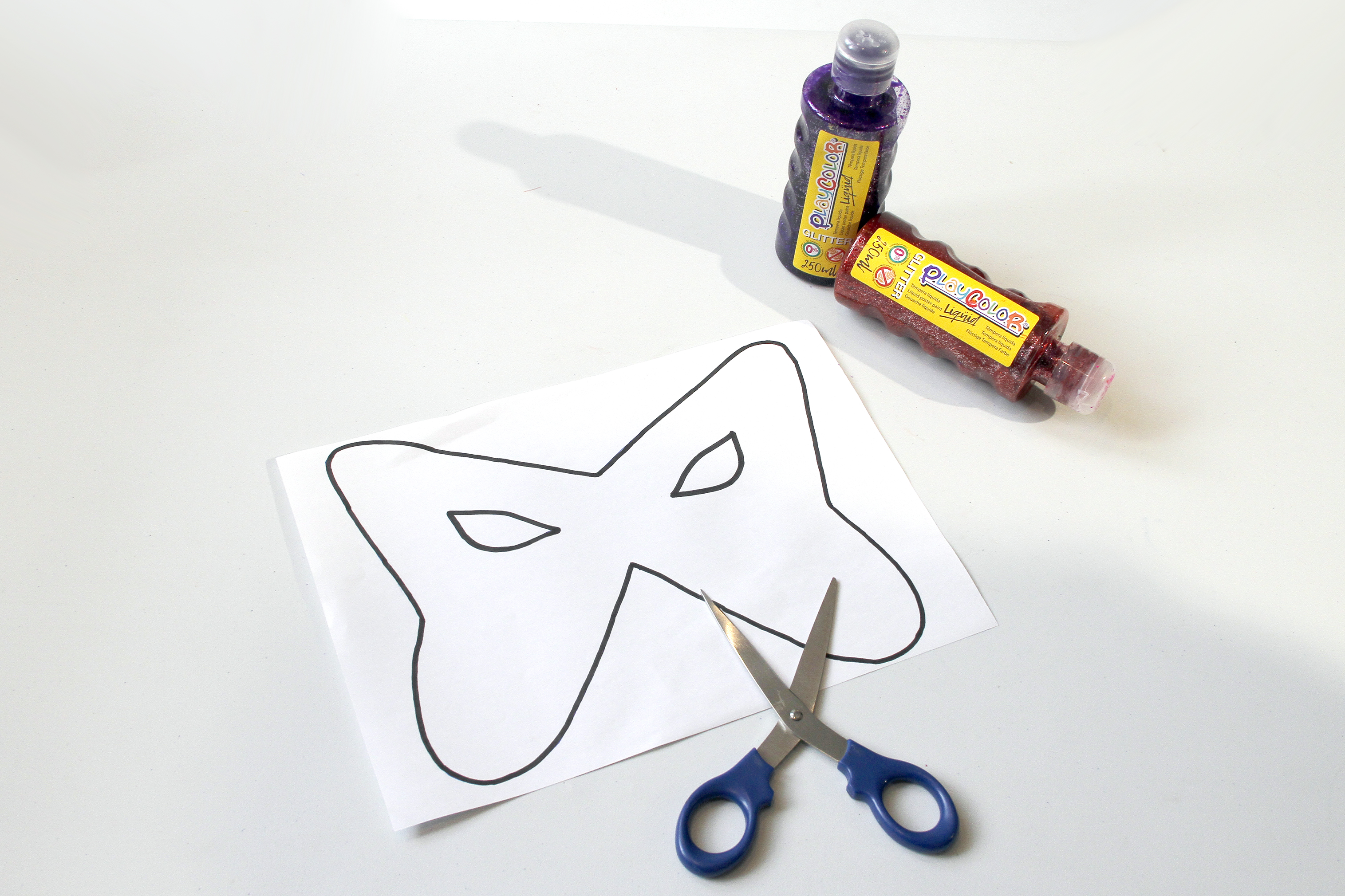 step 1- glitter mask